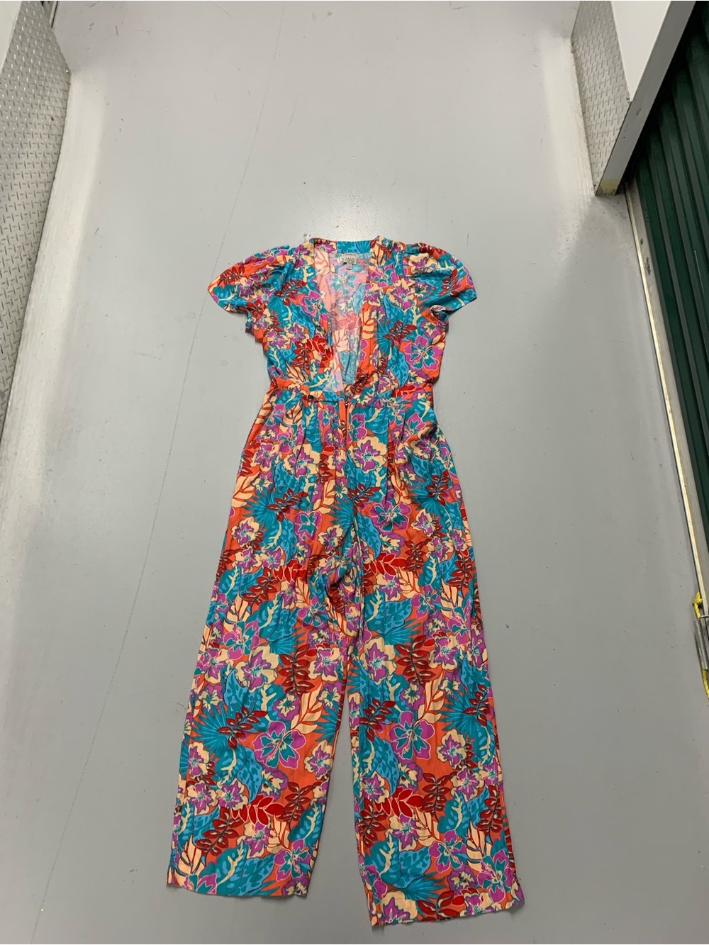 Jeanniemai x INC Tropical Floral Jumpsuit - Size L